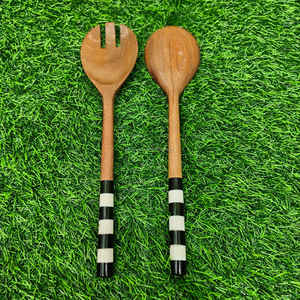 Juego de Espátulas de Madera de Lujo Premium, Ecológicas, Hechas a Mano, Utensilios de Cocina para Fiestas a Precio Económico - Product Image 3