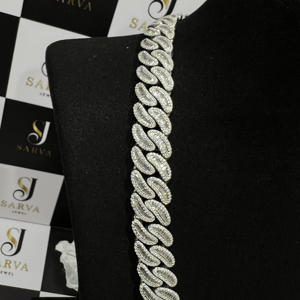 Collar de Cadena Cubana de Miami, Estilo Hip Hop, con Diamantes VVS, Regalo para Hombre, Certificado IGI, Personalizado, Plata de Ley 925, con Incrustaciones de Diamantes - Product Image 6