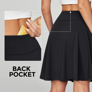 Versatile Womens Sport Skort Pleated Tennis Skirt With Hidden Pocket For Phone Ball Storage High Performance Outerwear - Product Image 4