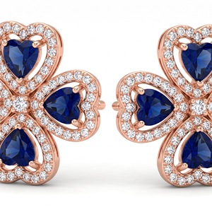 Boucles d'oreilles classiques en or blanc 14 carats plaqué rhodium, diamants de laboratoire taille octogonale, style hip-hop, cadeau de mariage pour femme, bijoux - Product Image 6