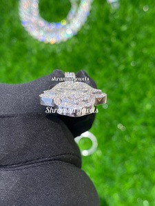 จี้รูปมือฮัมซาประดับเพชรโมอิสซาไนต์ เงินแท้ 925 ชุบโรเดียม สำหรับผู้หญิง สไตล์ฮิปฮอป เหมาะสำหรับงานปาร์ตี้ เป็นเครื่องรางป้องกันตัว ของขวัญ - Product Image 6