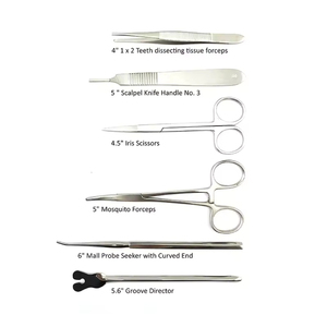 Kit d'entraînement à la suture dentaire avec modèles de mâchoires en silicone et instruments chirurgicaux pour la pratique des étudiants en médecine - Product Image 5