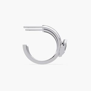 Pendientes de Aro de Lujo en Oro Blanco de 14K con Diamantes Cultivados en Laboratorio, Corte Pera, 2 Ct, Engaste de Bisel, 20mm, Regalo de Boda, Joyería Elegante para Mujer - Product Image 5