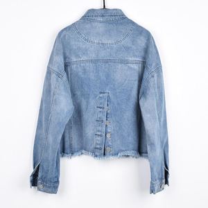 Camisas de Mezclilla de Algodón Azul Lavado de Primera Calidad para Mujer, Estilo Clásico, Manga Larga, Casual, Formal, Corte Holgado, Estilo Western - Product Image 5