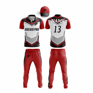 Uniforme de Cricket de Alta Calidad, Ropa Deportiva Sublimada con Prensa de Calor, Nombre y Número, Atuendo Clásico, Conjunto de Uniforme de Cricket para Caballero - Product Image 1