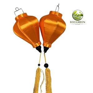 Lanterne en bambou et soie de Hoi An, écologique, faite à la main, lampe suspendue décorative, vente en gros - Product Image 2