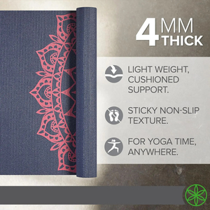 Tapis de yoga antidérapant en PVC et caoutchouc, 5 à 8 mm, haute qualité, en caoutchouc PU souple et adhérent, tapis de gym écologiques - Product Image 5