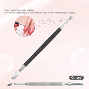 Empujador de Cutículas de Acero Inoxidable de Alta Calidad para Manicura, Empujador de Cutículas de Doble Punta para Uñas de Manos y Pies - Product Image 3