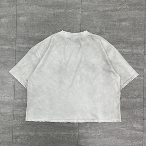 Camiseta de Hombre Extra Grande y Holgada, Estilo Vintage con Lavado Ácido, Estampado Gráfico Desgastado, Algodón - Product Image 5