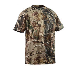 Camiseta con Diseños de Camuflaje Personalizados, Estampado Digital, Estilo Vintage Lavado, Corte Holgado, Camuflaje Real, para Hombre - Product Image 3