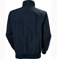 Jaket Bomber ramping pria keluaran baru jaket Bomber mode padat mantel berdiri kerah penutup ritsleting Logo depan S-XL ukuran untuk musim gugur