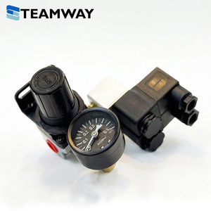Unité pneumatique intégrée TEAMWAY POSU : Régulateur d'air PRN2000-02 avec électrovanne R07-3V2-220V (port 1/4 pouce) - Product Image 1