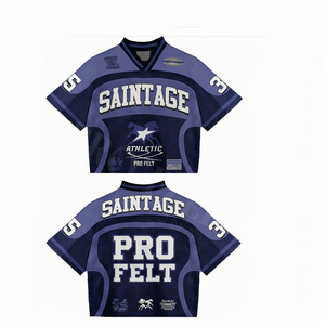 100% Cotton Breathable Hip Hop Mesh Sublimation Custom Brand Name Logo Design Team Name Number Dropped Shoulder Top OEM Custom - Product Image 3