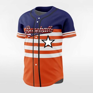 Maillot de baseball sublimé respirant et léger, design personnalisé en couleur intégrale, haut de sport boutonné pour hommes et jeunes - Product Image 3