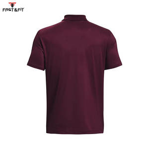 T-shirt personnalisable de haute qualité en polyester/coton tricoté respirant à col roulé et manches courtes 210 g/m² - Product Image 2