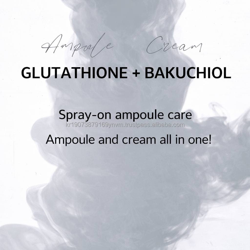 Korean Glutathione Ampoule Mist Milky Glass Skin Facial Moisturizer Private Label Customized Gold Stamping for Women 3-Year Korean Glutathione Ampoule Mist Milky Glass Skin Facial Moisturizer Private Label Customized Gold Stamping for Women 3-Year