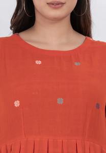 Fabricante de Vestidos Midi de Algodón Khadi para Mujer |    Fábrica de Ropa |   Proveedor de Ropa de Marca Privada OEM ODM, Mayorista y Exportador al por Mayor - Product Image 2