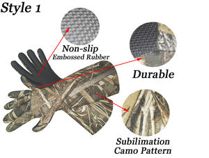 Gants de chasse imperméables pour hommes, longueur coude, avec fermeture auto-agrippante, isolés, motif camouflage, pour la chasse à l'arc en extérieur, modèle 2026 - Product Image 5