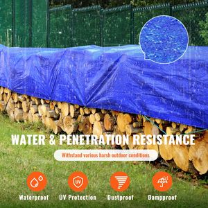 Telo in Polietilene Impermeabile Resistente 12x16 piedi, Spessore 5 Mil, Multiuso per Esterni con Rinforzo ad Alta Durabilità - Product Image 2
