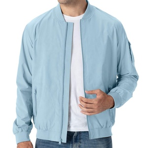 Veste bomber en cuir véritable coupe-vent pour homme, design personnalisé, promotionnelle, service OEM, veste d'hiver pour homme - Product Image 3
