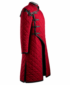 Abrigo Gambeson Medieval de Manga Larga, Chaqueta Aketon Acolchada de Algodón Grueso, Hecha a Mano, de Longitud Larga, Disfraz Histórico para Halloween - Product Image 2