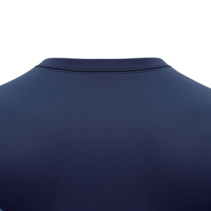 Custom Sublimated Soccer Jersey <b>Men</b> Blue Striped Crew Neck Short Sleeve Moisture Wicking Regular Fit Lightweight Color Blocked - Product Image 6
