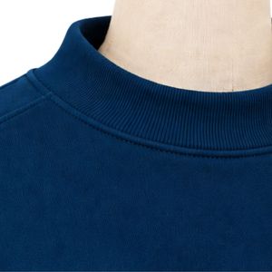 <b>Womens</b> Deep Ocean Blue Graphic Sweatshirt <b>White</b> Strong Girl Letter Print Oversized Crew Neck Long Sleeve Casual Streetwear Top - Product Image 3