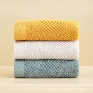 Serviettes de toilette en coton de haute qualité confortables, ensembles de serviettes de bain pour la maison avec logo personnalisé - Product Image 3