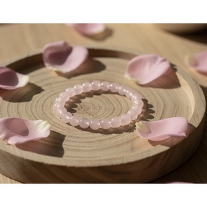 Handcrafted Rose Quartz Healing Crystal <b>Bracelet</b>-Natural <b>Beaded</b> <b>Bracelet</b>-Wholesale - Product Image 3