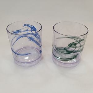 Vaso de bebida acrílico plástico impresiones onduladas - Product Image 4