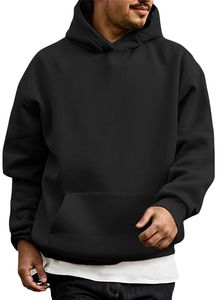 Sudadera con Capucha Extra Grande para Hombre, 100% Algodón, Alta Calidad, 500gsm, Tejido Grueso, Hombros Caídos, Color Sólido, para Otoño - Product Image 6