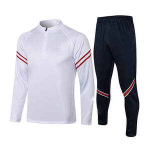 Ensemble de survêtement de football teint en pièce de haute qualité pour l'automne, respirant, pour l'entraînement et le jogging, avec logo personnalisé, léger, pour hommes - Product Image 1