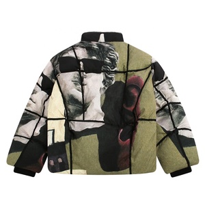Custom Men's Women's Oversized Puffer Jacket Winter Streetwear <b>Bubble</b> <b>Coat</b> Front Custom Logo Printing Label OEM Hooded Windproof - Product Image 2