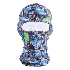Masque facial à un trou imprimé par sublimation personnalisé pour adulte, en polyester, pour le cyclisme, la moto, les sports de plein air, le ski - Product Image 1