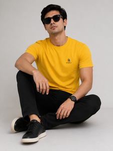 T-shirt Homme Uni 100% Coton Tricoté 180 Grammes Respirant Anti-boulochage Col Rond Manches Courtes Coupe Droite Décontractée - Product Image 5