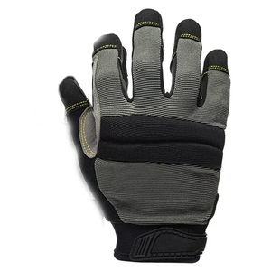 Heavy Duty Men's Mechanic Work Leather Safety <b>Gloves</b> With Excellent Grip <b>Touch</b> Screen Outdoor Mechanical Working <b>Gloves</b> - Product Image 5