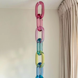 Cadena de eslabones grandes de resina ecológica, cadena de eslabones de resina hecha a mano para decoración de pared por Abdul Rehman Enterprises - Product Image 1