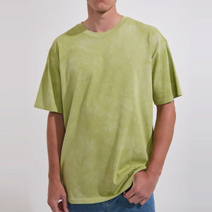 T-shirt à manches courtes en polyester/coton, coupe classique, col rond, épaules tombantes, léger, respirant, séchage rapide, couleur unie, idéal pour l'été - Product Image 4