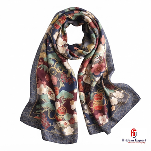 Custom Printed Long <b>Scarf</b> Soft Fabric Head <b>Scarf</b> White Label Low MOQ OEM ODM Textile Manufacturer Fashion Brands - Product Image 4
