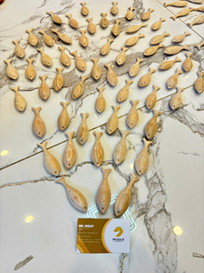 High Quality Wooden Fish Decor Vietnam Handmade Natural Wood Fish Sculpture Bulk Export Supplier - Product Image 2