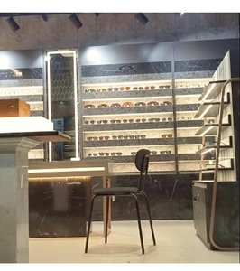 Elegant Optical Showroom Interiors Premium Finish Eyewear Store Design Smart LED <b>Lighting</b> Spectacle Display Rack Wall Furniture - Product Image 1