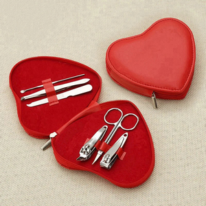High Quality Professional Salon <b>Nail</b> Grooming Tools Kit Manicure Pedicure <b>Set</b> Stainless Steel Heart Shape <b>Nail</b> <b>Cutter</b> <b>Set</b> - Product Image 6