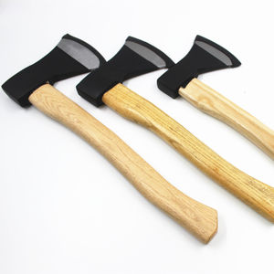 Hache en acier au carbone de qualité industrielle, résistante à la rouille, avec manche en bois pour projets de bricolage - Product Image 1