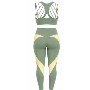 Ensemble de sport côtelé sans coutures pour femmes, extensible, confortable, pour entraînement et fitness - Product Image 5