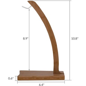 Porte-bananes en bois moderne, support à fruits suspendu pour le comptoir de cuisine, design géométrique simple - Product Image 2