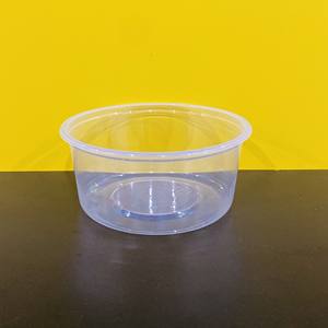 Conteneur alimentaire en plastique réutilisable, forme ronde, avec couvercle, transparent, prêt à être expédié, prix fabricant avantageux, 350/500/550/600/700ml - Product Image 2