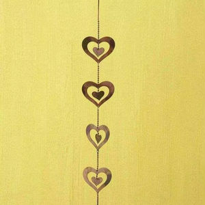 โซ่ระบายน้ำรูปหัวใจสไตล์เรียบหรูแบบชนบท ทำจากโลหะ สำหรับตกแต่งรางน้ำกลางแจ้ง - Product Image 1