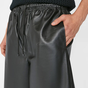 Pantalones cortos de cuero para hombre, diseño personalizado, precio al por mayor, último diseño en pantalones cortos de cuero. - Product Image 4