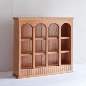 Étagère murale en bois massif de cerisier de qualité nord-américaine, style européen simple, support pour tasses de table de cuisine - Product Image 3