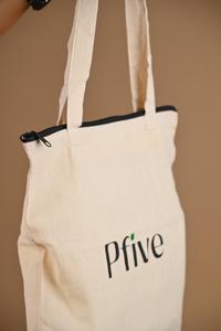 Custom Printed Cotton Fashionable <b>Reusable</b> Deck <b>Bag</b> with Shoulder Zipper Pocket 14x15x7 Inches Supermarket Gifts - Product Image 3
